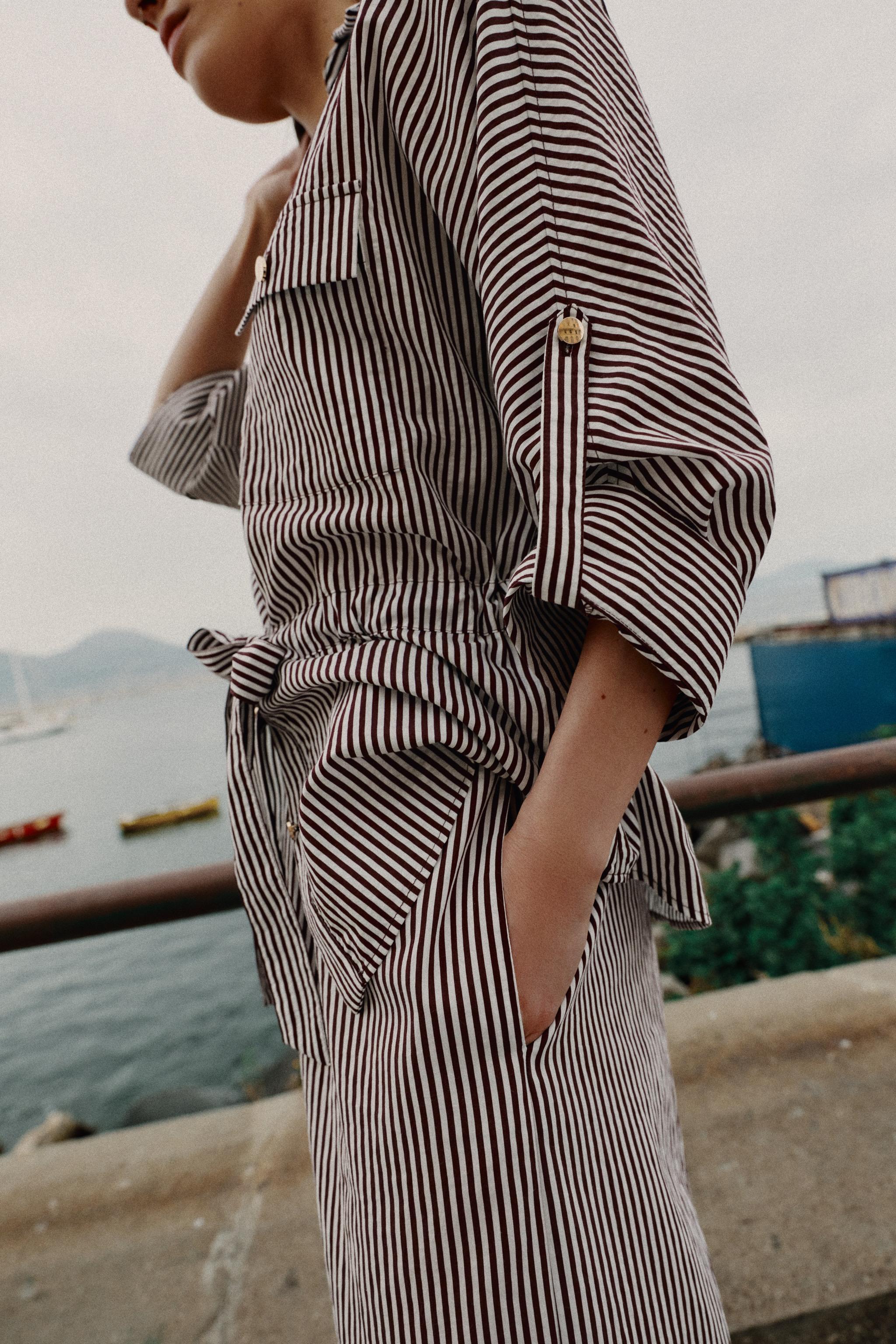 STRIPED SAFARI SHIRT